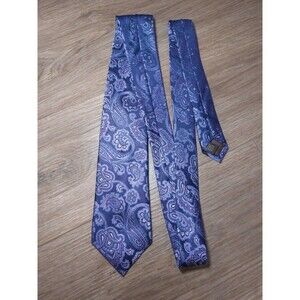 Tasso Elba Purple Paisley Silk 3.5 X 63 Tie